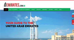 Desktop Screenshot of emirates.com.au